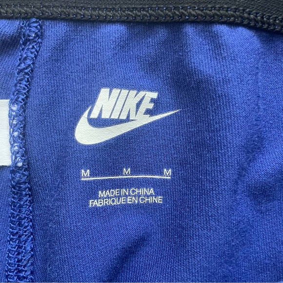 NIKE women’s workout Leg-A-See Printed Tights Blue/Black Size Medium activewear - Picture 5 of 6